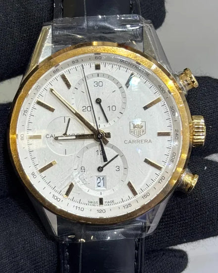 2024 Tag Heuer Carrera Calibre 1887 41MM Silver Dial Leather Strap (CAR2150)