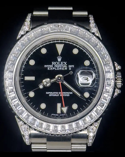 Rolex Explorer II 40MM Black Dial Oyster Bracelet (16570)