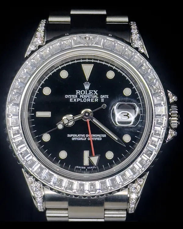 Rolex Explorer II 40MM Black Dial Oyster Bracelet (16570)