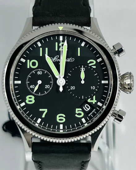 2025 Breguet Type XXI 42MM Black Dial Leather Strap (2057ST/92/3WU)