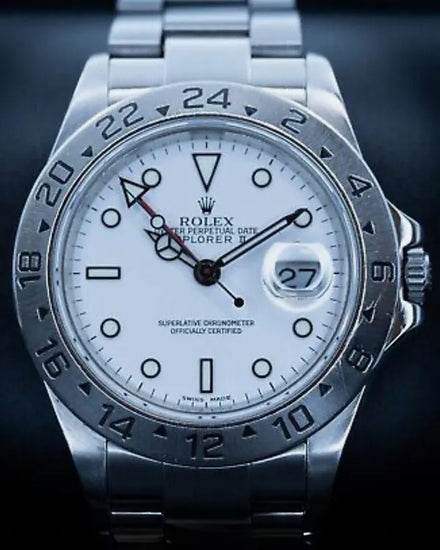 Rolex Explorer II "Polar" 40MM White Dial Oyster Bracelet (16570)