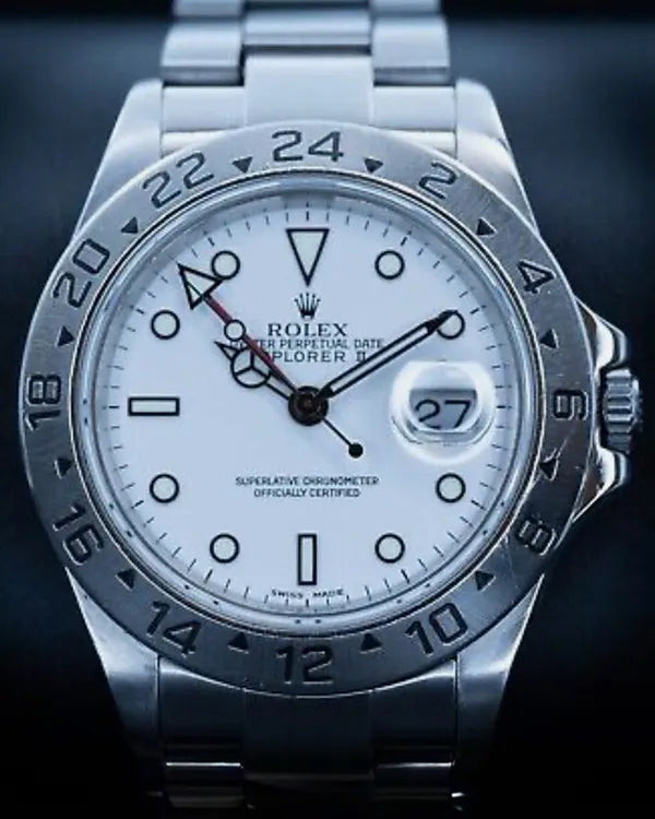 Rolex Explorer II "Polar" 40MM White Dial Oyster Bracelet (16570)