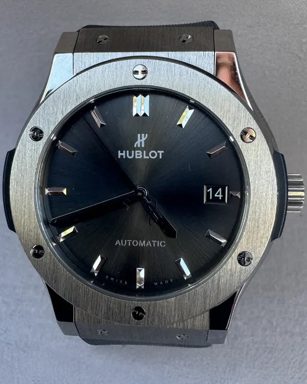 Hublot Classic Fusion Racing 45MM Grey Dial Rubber Strap (511.NX.7071.LR)