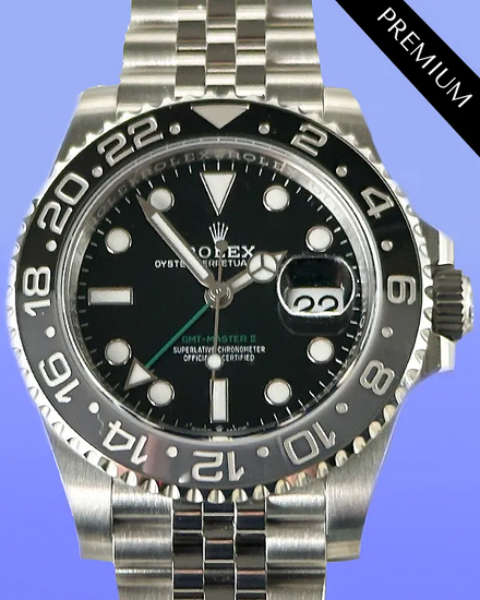 2024 Rolex GMT-Master II "Bruce Wayne" 40MM Black Dial Jubilee Bracelet (126710GRNR)