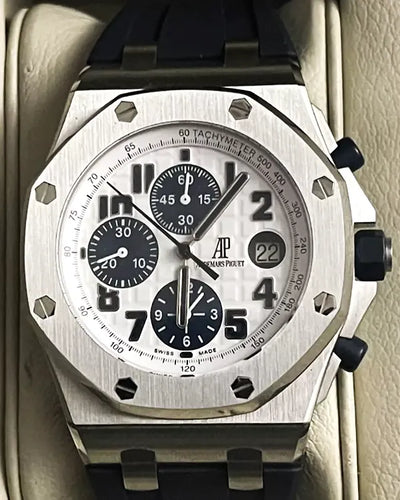 Audemars Piguet Royal Oak Offshore Chronograph 42MM White Dial Steel Bracelet (26170ST.OO.D305CR.01)