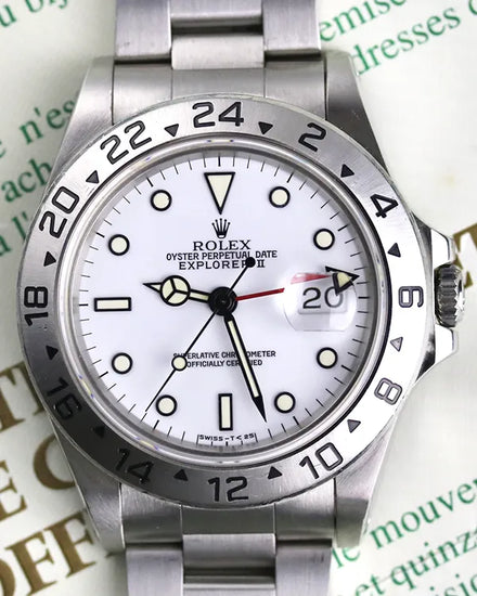 1993 Rolex Explorer II "Polar" 40MM White Dial Oyster Bracelet (16570)