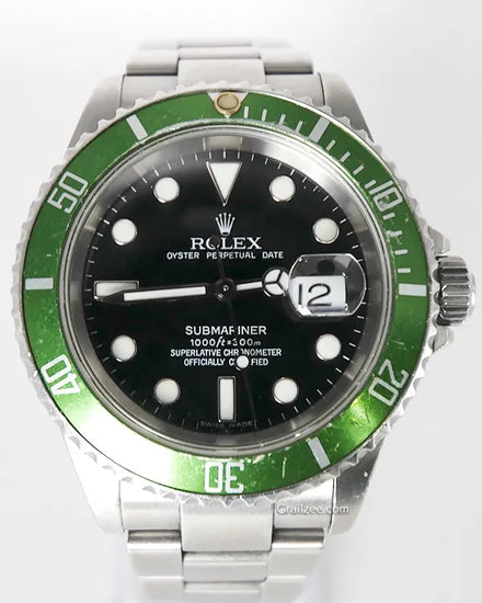 2005 Rolex Submariner Date "Kermit" 40MM Steel Black Dial (16610LV)