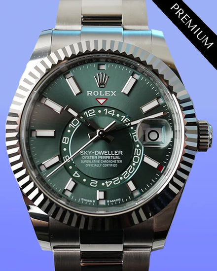 2025 Rolex Sky-Dweller 42MM Green Dial Oyster Bracelet (336934)