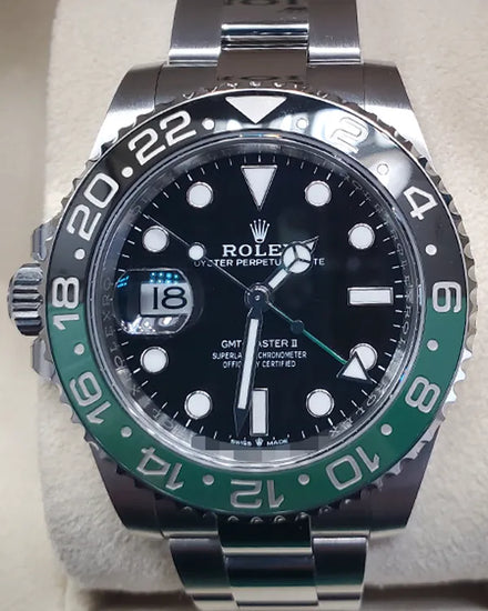 2024 Rolex GMT-Master II "Sprite" 40MM Black Dial Oyster Bracelet (126720VTNR)