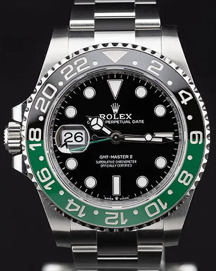 2025 Rolex GMT-Master II "Sprite" 40MM Black Dial Oyster Bracelet (126720VTNR)