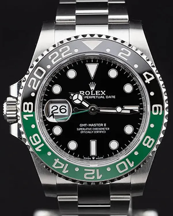 2025 Rolex GMT-Master II "Sprite" 40MM Black Dial Oyster Bracelet (126720VTNR)