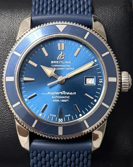 2016 Breitling Superocean Heritage 42MM Blue Dial Rubber Strap (A1732116/C832)
