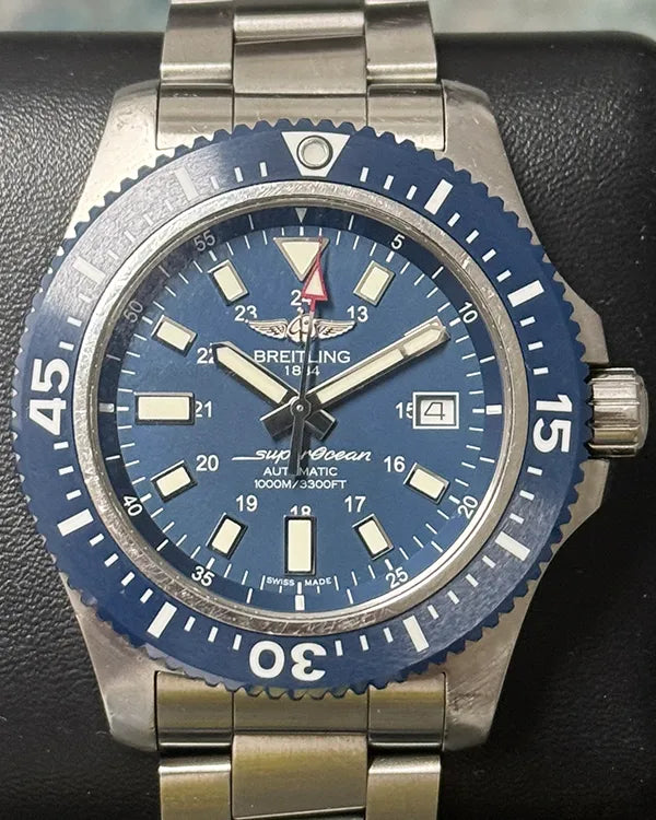 2019 Breitling Superocean Special Edition 44MM Blue Dial Steel Bracelet (Y17393)