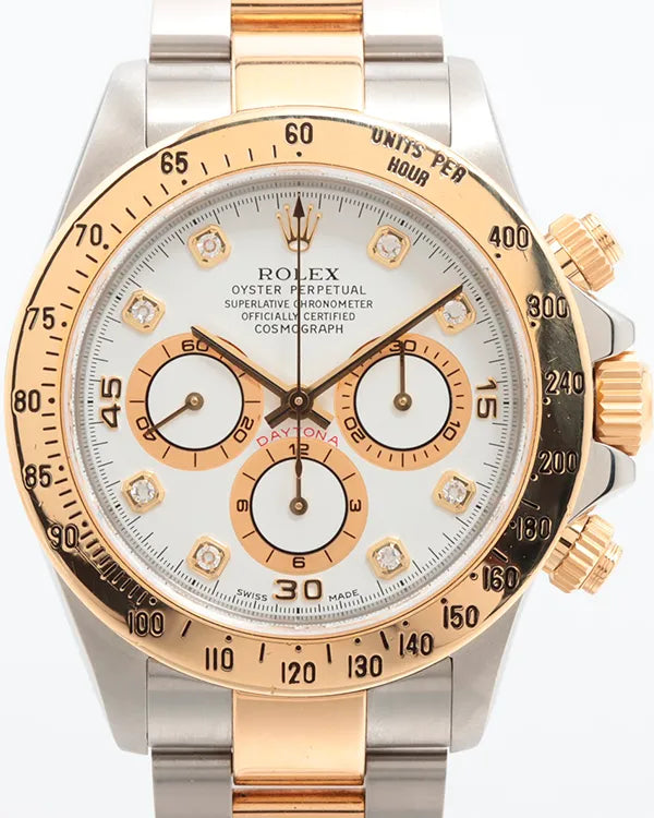 Rolex Cosmograph Daytona 40MM White Dial Two-Tone Oyster Bracelet (16523G)
