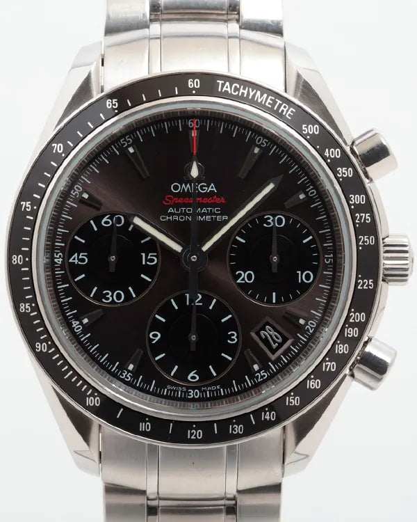 Omega Speedmaster Date 40MM Grey Dial Steel Bracelet (323.30.40.40.06.001)