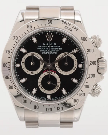 Rolex Cosmograph Daytona 40MM Black Dial Oyster Bracelet (116520)