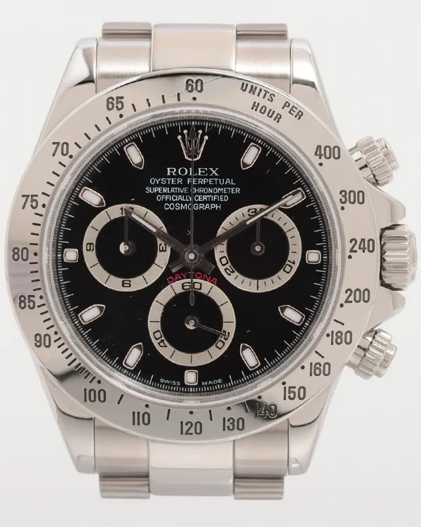 Rolex Cosmograph Daytona 40MM Black Dial Oyster Bracelet (116520)