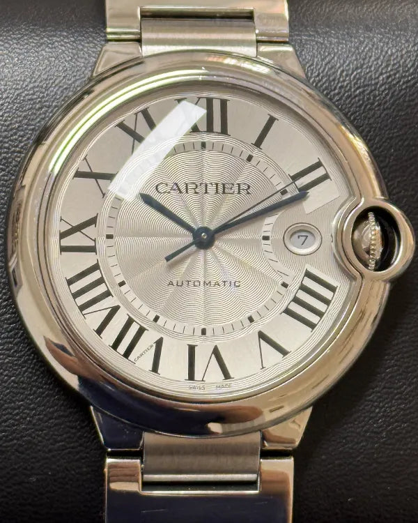Cartier Ballon Bleu De Cartier 42MM Silver Dial Steel Bracelet (WSBB0049)