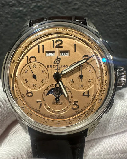 2024 Breitling Premier B52 Datora 42MM Copper Dial Leather Strap (AB2510)