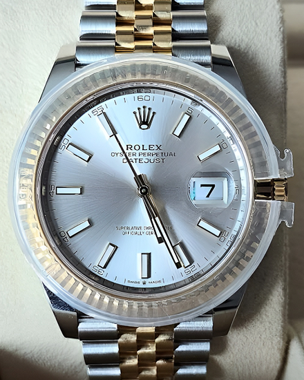 2022 Rolex Datejust 41MM Silver Dial Two-Tone Jubilee Bracelet (126333)