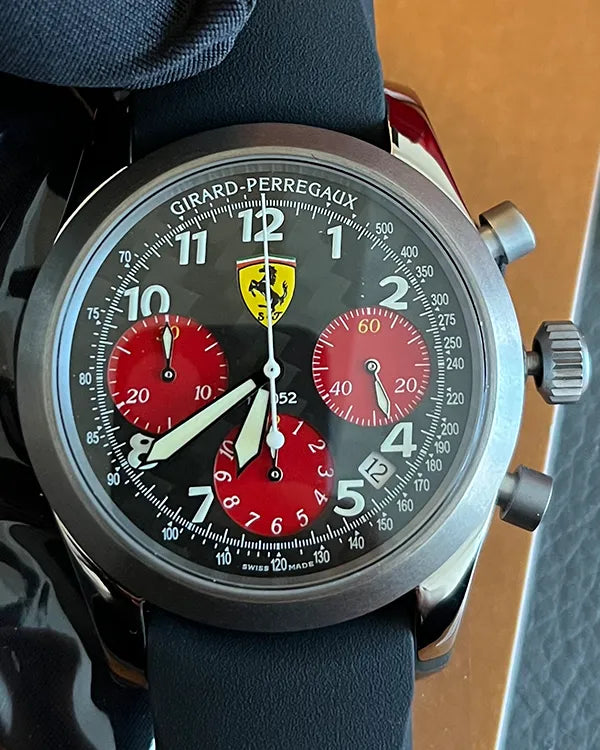 2004 Girard Perregaux Ferrari "F1 052" L.E. 40MM Black Dial Rubber Strap (49540)