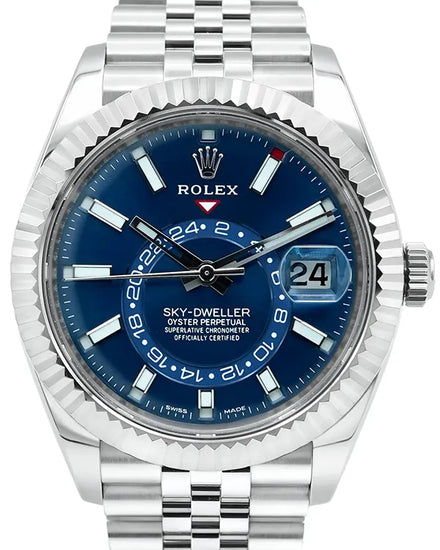 2022 Rolex Sky-Dweller 42MM Blue Dial Jubilee Bracelet (326934)
