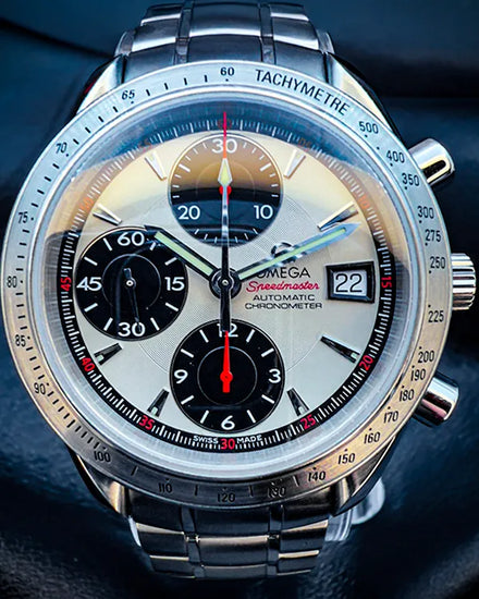 2009 Omega Speedmaster Date 40MM Silver Dial Steel Bracelet (3211.31.00)