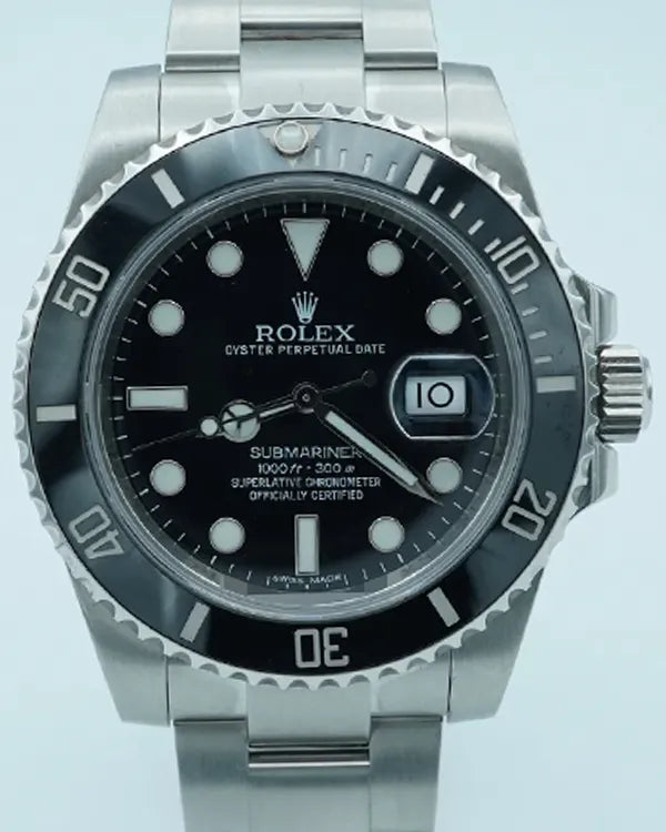 2015 Rolex Submariner Date 40MM Black Dial Oyster Bracelet (116610LN)