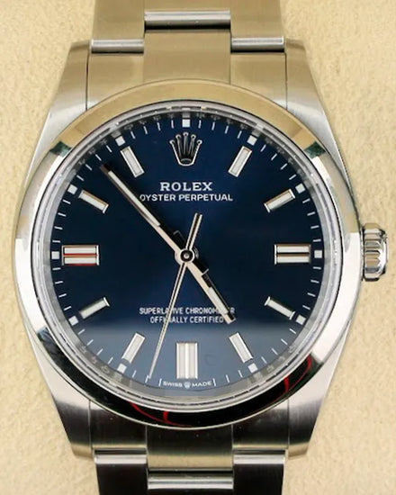 Rolex Oyster Perpetual 36MM Blue Dial Oyster Bracelet (126000)