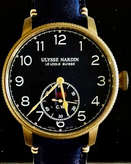 Ulysse Nardin Marine Torpilleur Military L.E. 44MM Blue Dial Leather Strap (1187-320LE/63)