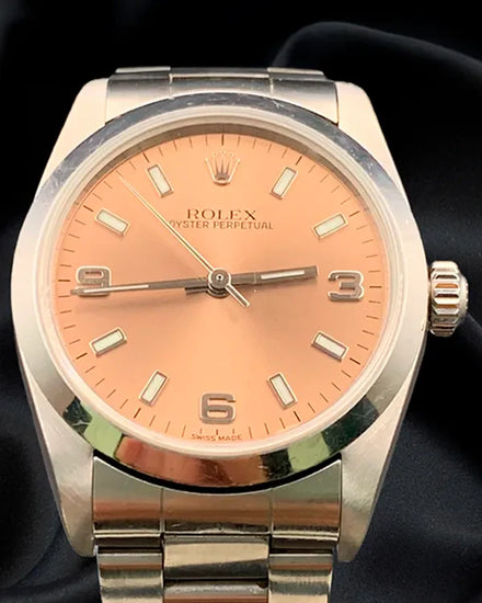 2004 Rolex Oyster Perpetual 31MM Salmon Dial Oyster Bracelet (77080)