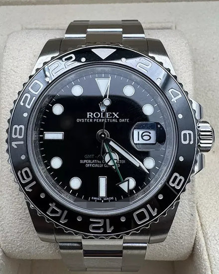 2012 Rolex GMT-Master II 40MM Black Dial Oyster Bracelet (116710LN)