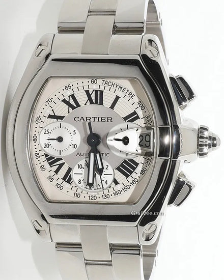 2023 Cartier Roadster 40MM White Dial Steel Bracelet (2618)