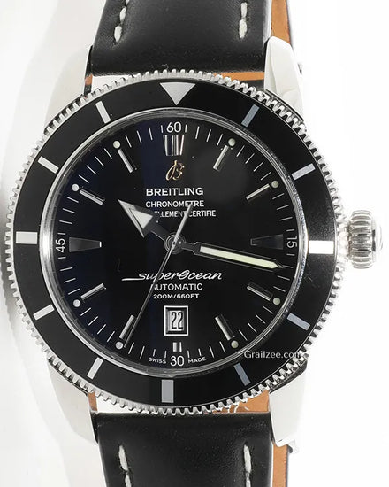 Breitling Superocean Heritage S.E. 46MM Black Dial Leather Strap (A17320)