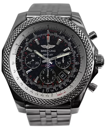 Breitling Bentley Chronograph S.E. 49MM Black Dial Steel Bracelet (AB061112)