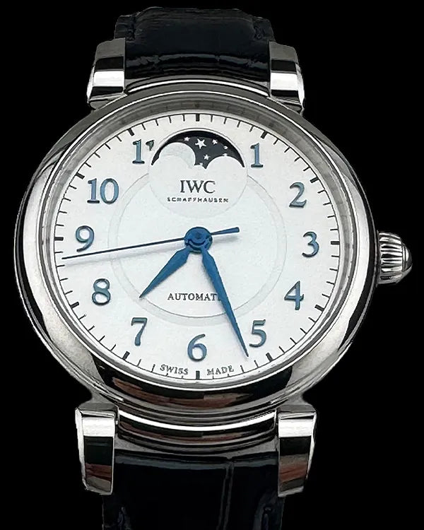 IWC Schaffhausen Da Vinci 36MM Silver Dial Leather Strap (IW459306)