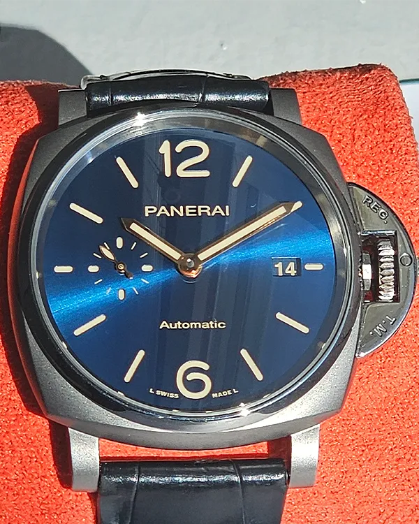 2022 Panerai Luminor Due 42MM Blue Dial Leather Strap (PAM00927)