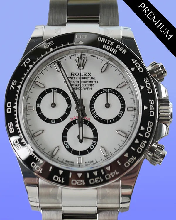 2024 Rolex Cosmograph Daytona "Panda" 40MM White Dial Oyster Bracelet (126500LN)
