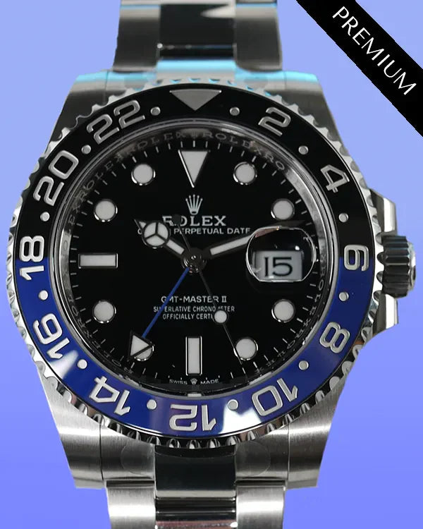 2025 Rolex GMT-Master II "Batman" 40MM Black Dial Oyster Bracelet (126710BLNR)