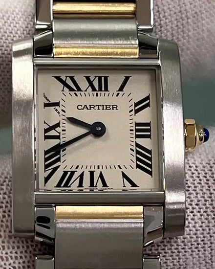 2020 Cartier Tank Française 20MM Quartz Ivory Dial Two-Tone Bracelet (W51007Q4)