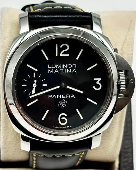 Panerai Luminor Marina 44MM Black Dial Leather Strap (PAM00776)