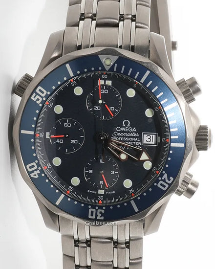 Omega Seamaster Diver 300M 41.5MM Blue Dial Titanium Bracelet (2298.80.00)