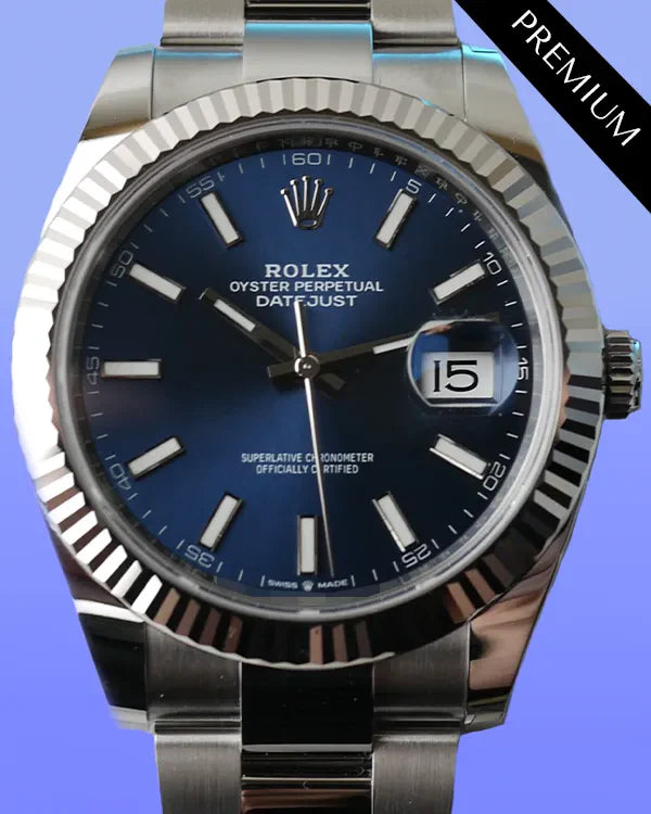 2025 Rolex Datejust 41MM Blue Dial Oyster Bracelet (126334)
