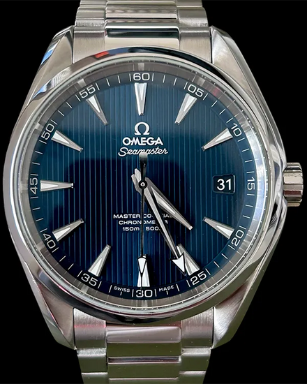 No Reserve - 2017 Omega Seamaster Aqua Terra 150M 41.5MM Blue Dial Steel Bracelet (231.10.42.21.03.003)