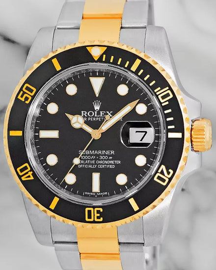 2020 Rolex Submariner Date 40MM Black Dial Two-Tone Oyster Bracelet (116613)