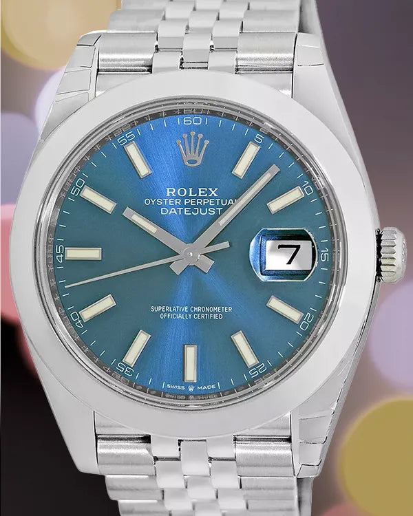 2021 Rolex Datejust 41MM Blue Dial Jubilee Bracelet (126300)