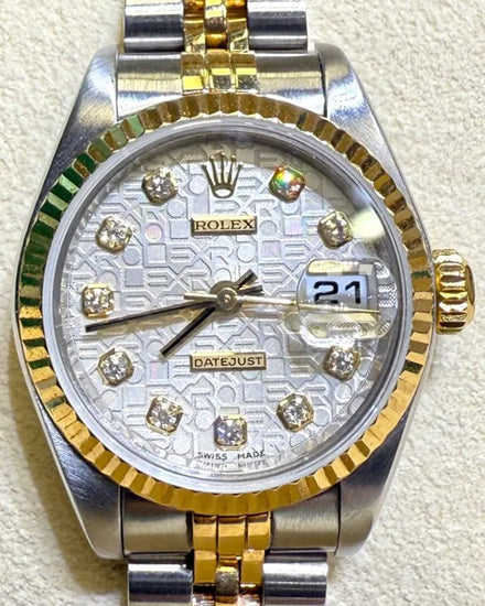 Rolex Lady-Datejust 26MM Silver "Jubilee" Dial Two-Tone Jubilee Bracelet (79173)