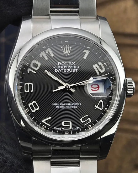 2018 Rolex Datejust 36MM Black Dial Oyster Bracelet (116200)