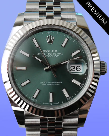 2025 Rolex Datejust 41MM Green Dial Jubilee Bracelet (126334)