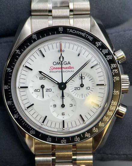 2024 Omega Speedmaster Professional Moonwatch 42MM White Dial Steel Bracelet (310.30.42.50.04.001)